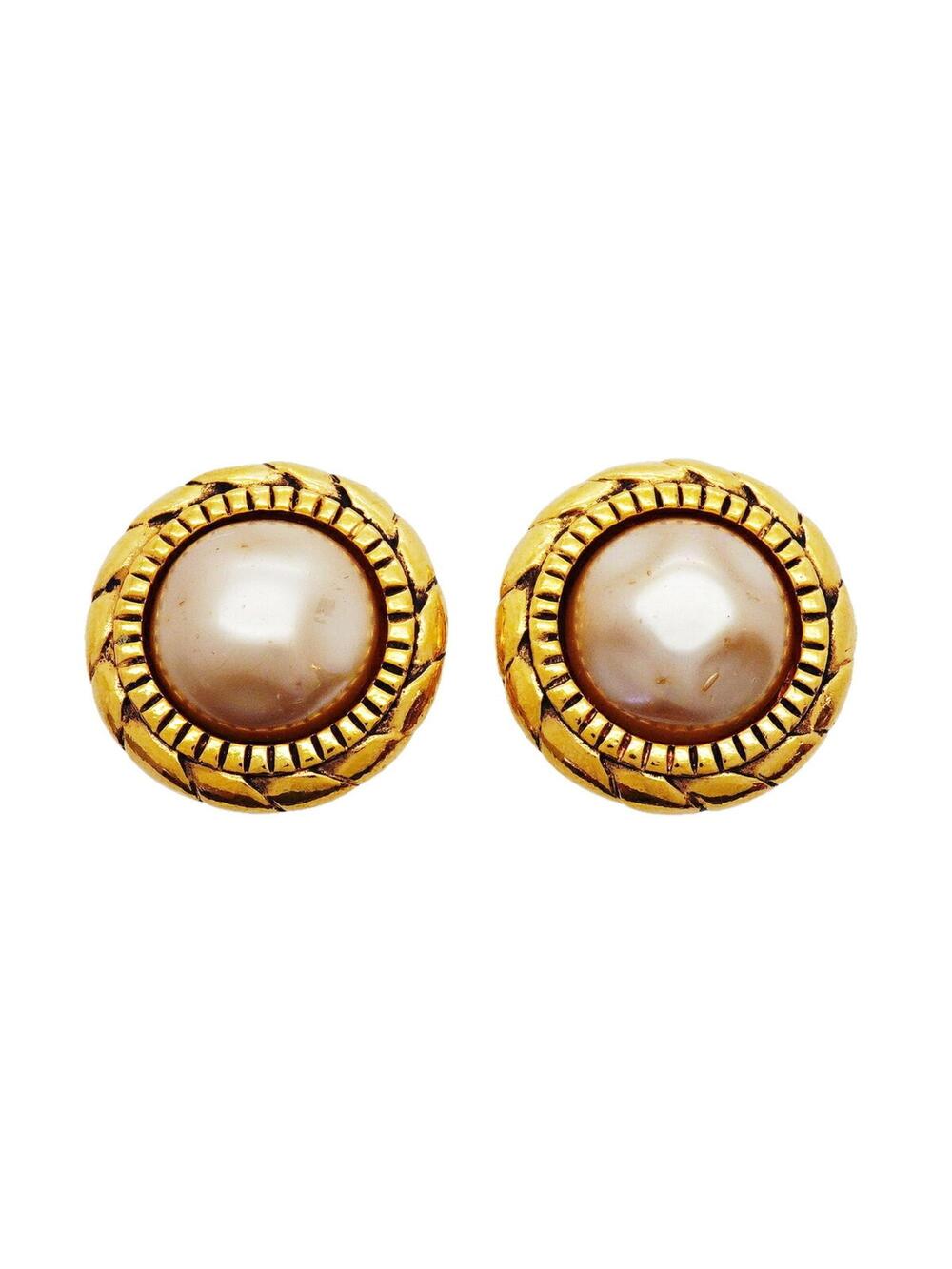 Chanel Clip-On Earrings Pearl #357820C47B